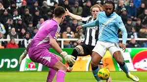 Antoine Semenyo and Rayan Cherki both scored as Manchester City took control of their Carabao Cup semi-final against holders Newcastle United.