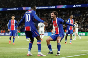 Ferran Torres scored a hat-trick as Paris St-Germain got their Champions League title defence off to a winning start against Slovan Bratislava.