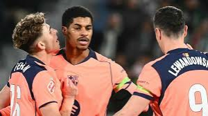 Marcus Rashford was on target once again as Barcelona moved four points clear at the top of the La Liga table with a win at Elche.
