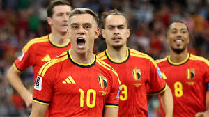Leandro Trossard scored twice as Belgium booked their place in the World Cup knockout stage with a dominant win over New Zealand.