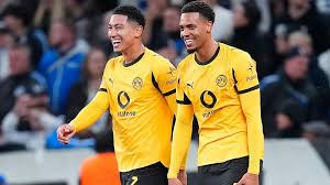 Jobe Bellingham made his first goal contribution since joining Borussia Dortmund as Felix Nmecha's double helped the German club to a 4-2 win against Copenhagen.