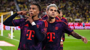 Michael Olise produced a stunning finish as Bayern Munich narrowly overcame Borussia Dortmund to retain the German Super Cup.