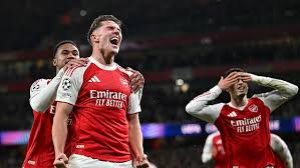 Arsenal scored four goals in 14 minutes as they thrashed Atletico Madrid to continue their perfect start to the league phase of the Champions League.