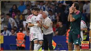 Jose Mourinho's first competitive match of his second spell as Real Madrid manager ended with a thrilling 90th-minute winner from his side at Espanyol.