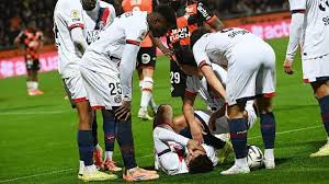 Doue on crutches after being carried off in PSG draw.