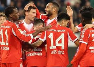 Bayern Munich broke the record for the most goals scored in a single Bundesliga season as they thrashed St Pauli to open up a 12-point lead at the top of the table.