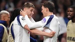Ten-man Tottenham produced a dream Champions League performance, including a wonder goal from centre-half Micky van de Ven, as they thrashed Copenhagen to maintain their unbeaten start in the competition.