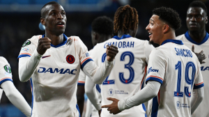 Chelsea have one foot in the Europa Conference League final after coming away from Stockholm with a comfortable win against Djurgarden in the first leg of their semi-final.