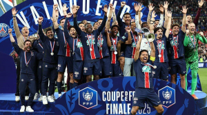 Paris St-Germain are one game away from completing the Treble after the Ligue 1 champions beat Reims to win the French Cup.