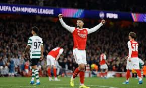 Arsenal reached the Champions League semi-finals after fighting out a cagey goalless draw with Sporting at Emirates Stadium.