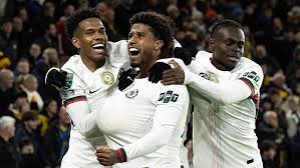 Chelsea survived a late scare in a Carabao Cup last-16 victory at Wolves, where a mutinous atmosphere against manager Vitor Pereira and the club's ownership morphed into hopes of a dream fightback.