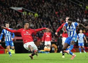 Managerless Manchester United completed an unwanted cup double as former striker Danny Welbeck helped Brighton send them crashing out of the FA Cup at Old Trafford.
