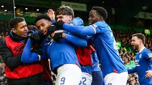 Rangers drew level with Celtic in second place in the Scottish Premiership as Youssef Chermiti's second-half double and Mikey Moore's clincher gave Danny Rohl's side an incredible comeback win.