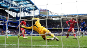 Chelsea strengthened their bid for a place in next season's Champions League with victory against newly crowned Premier League champions Liverpool at Stamford Bridge.
