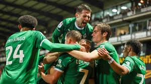 Stockport County moved top of League One with a fourth consecutive win after a comfortable 3-0 victory at Port Vale.