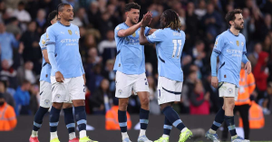 Matheus Nunes scored in the 94th minute to give Manchester City a priceless victory over fellow top-five contenders Aston Villa at Etihad Stadium and move third in the battle for a Champions League place.