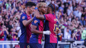 Stunning goals from Lamine Yamal and Fermin Lopez were not enough to prevent recently crowned La Liga champions Barcelona losing at home to Villarreal.