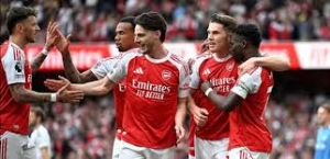 Arsenal moved six points clear at the top of the Premier League with Bukayo Saka playing a starring role and Viktor Gyokeres taking his season's goal tally to 21 as they comfortably beat Fulham at Emirates Stadium.
