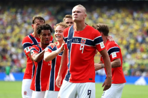 Erling Haaland's second-half double helped Norway stun five-time winners Brazil and book their place in the quarter-finals of the World Cup for the first time.