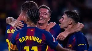 Fermin Lopez, Raphinha and Robert Lewandowski scored two goals each for the Spanish champions.