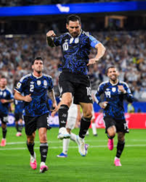 Lionel Messi came off the bench to score and break yet another record as Argentina maintained their perfect start to the World Cup with a comfortable victory over Jordan in Dallas.