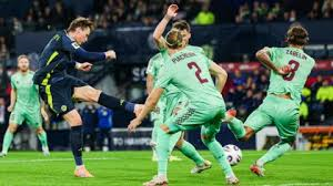 A laboured Scotland wheezed their way to at least a World Cup play-off spot with two games remaining by edging out the world's 100th best national team, Belarus, in front of a discontented Hampden crowd.