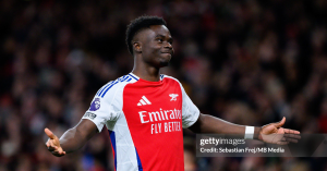 Bukayo Saka scored just seven minutes into his return after 101 days out injured to help Arsenal beat Fulham at Emirates Stadium.